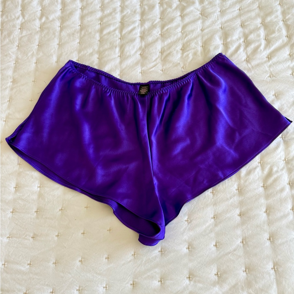 Victoria's Secret Vibrant Purple Satin Sleep Shorts